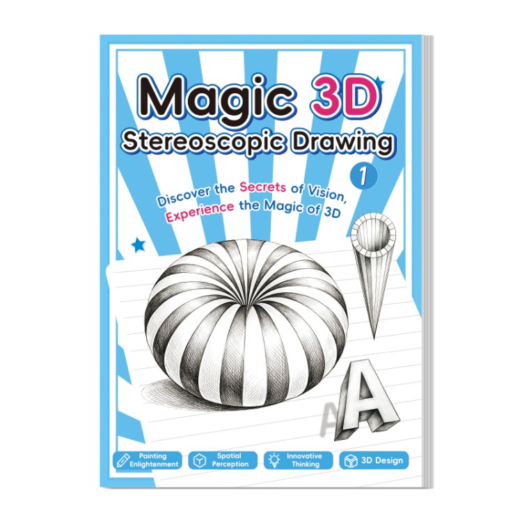 Engelsk utgave 3D stereoskopisk tegnebok